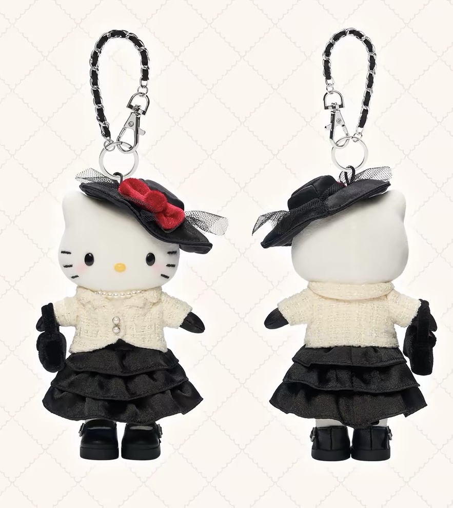 [現貨] Sanrio摩登假日Hello Kitty毛絨公仔掛件小香風