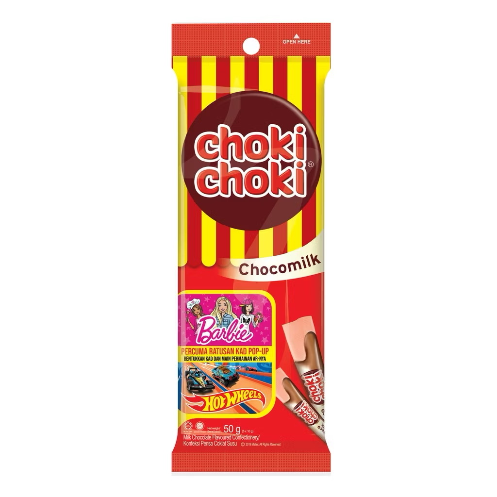 1pkt = 5pcs Choki Choki [Chocolate Paste / Chkococashew / Chocomilk] x 10g