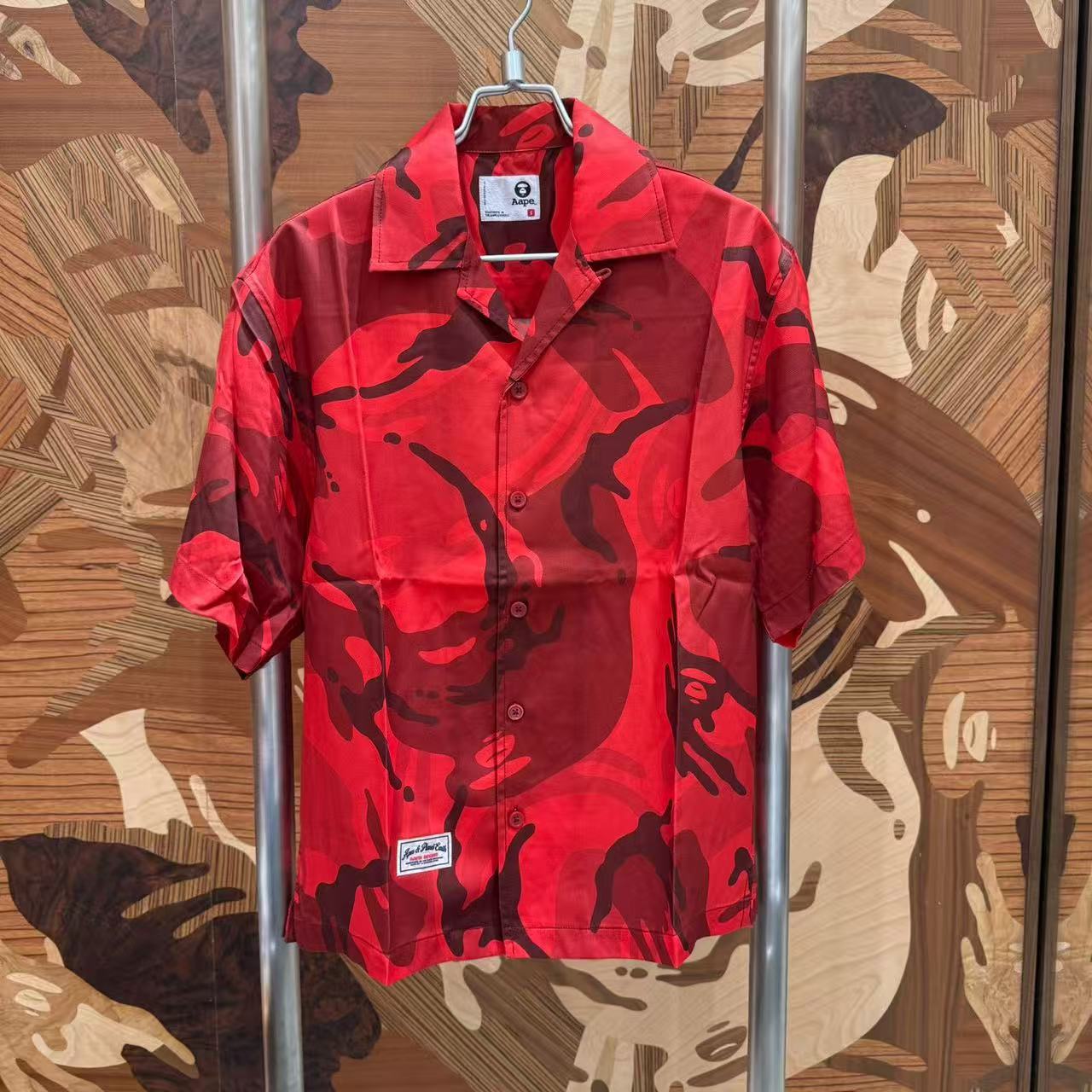 AAPE AAPESPORTS camo short sleeve shirt (8581)
