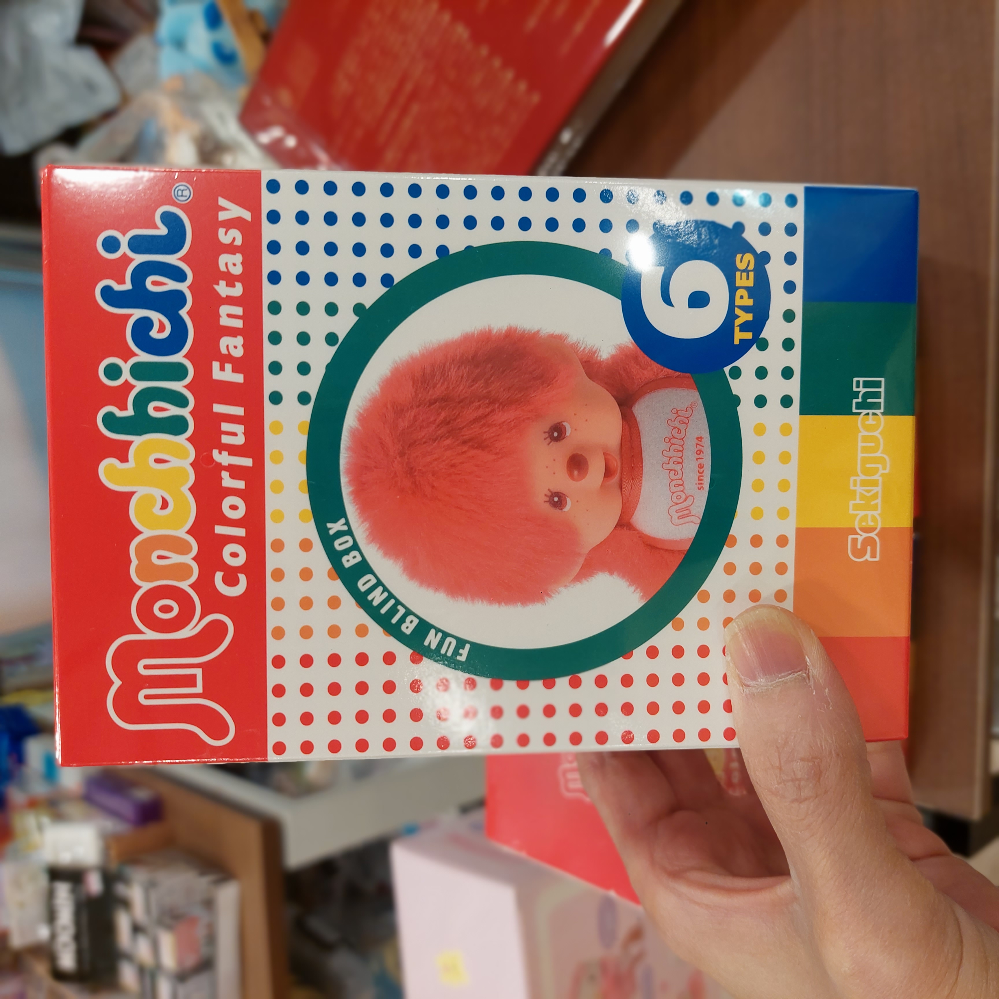 原裝日本 Monchhichi colorful fantasy 盲抽公仔 全六色 隨機抽