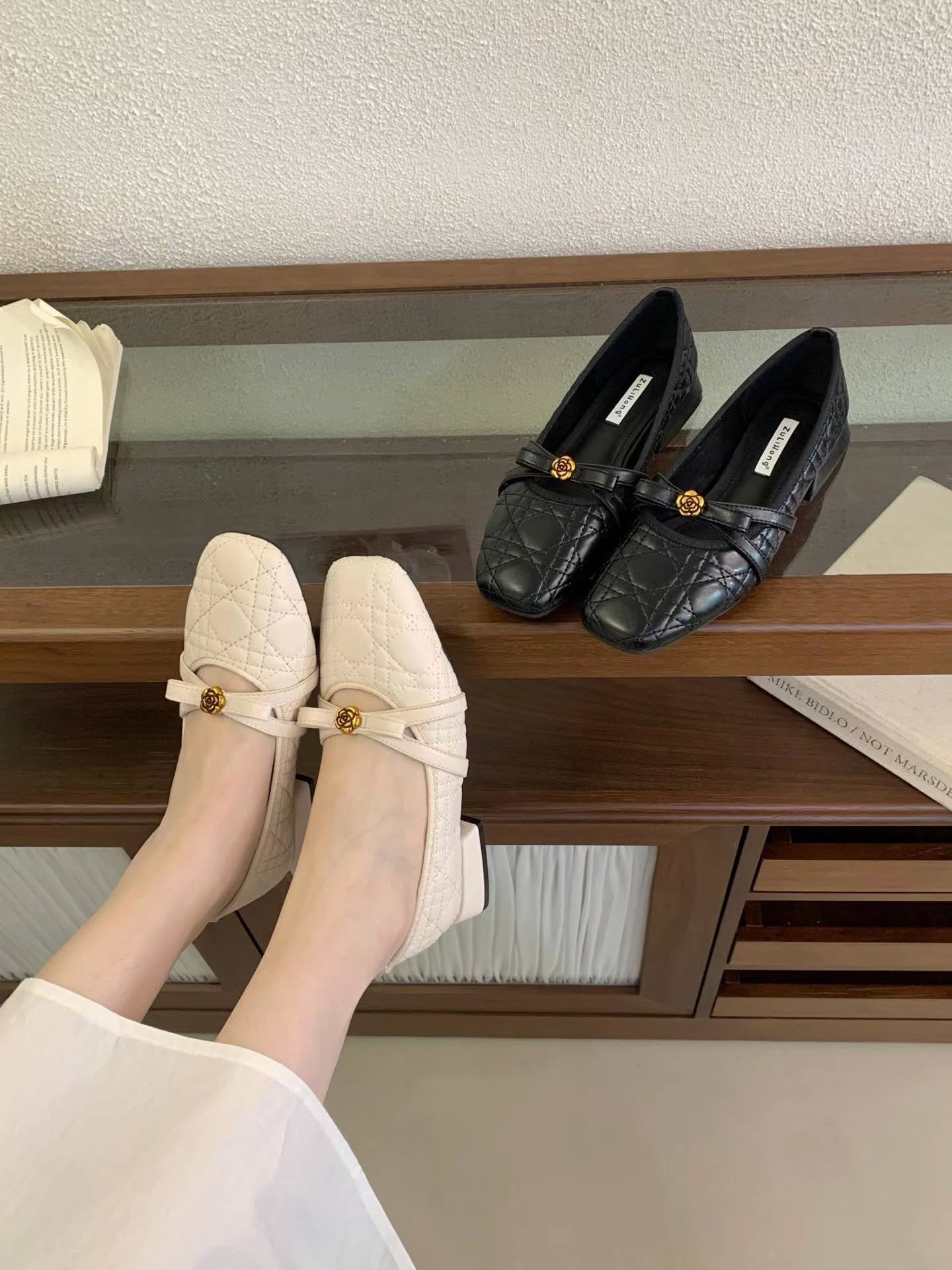 101 小香风玫瑰扣单鞋 🇨🇳