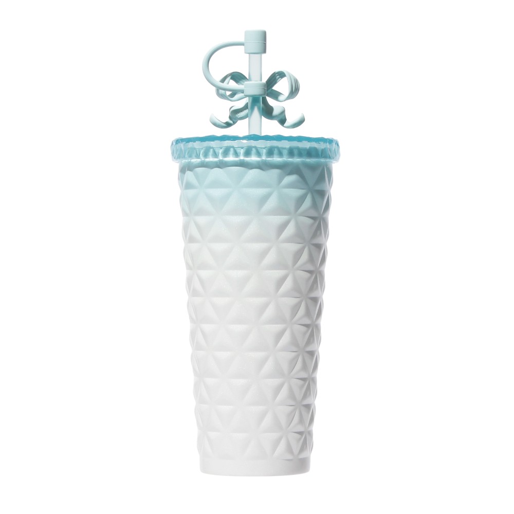 《日本🇯🇵 STARBUCKS 2026 Happy Spring Days 限定系列》不鏽鋼粉藍漸變冷飲杯 591ml