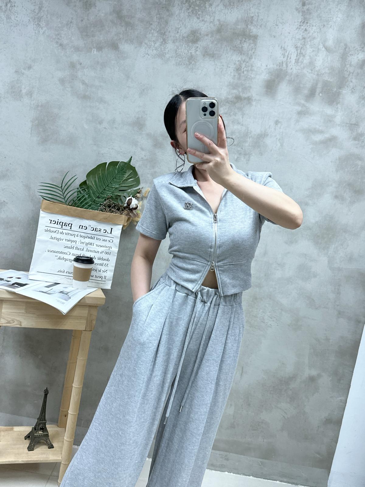 L17 雙拉鍊外套+休閑褲