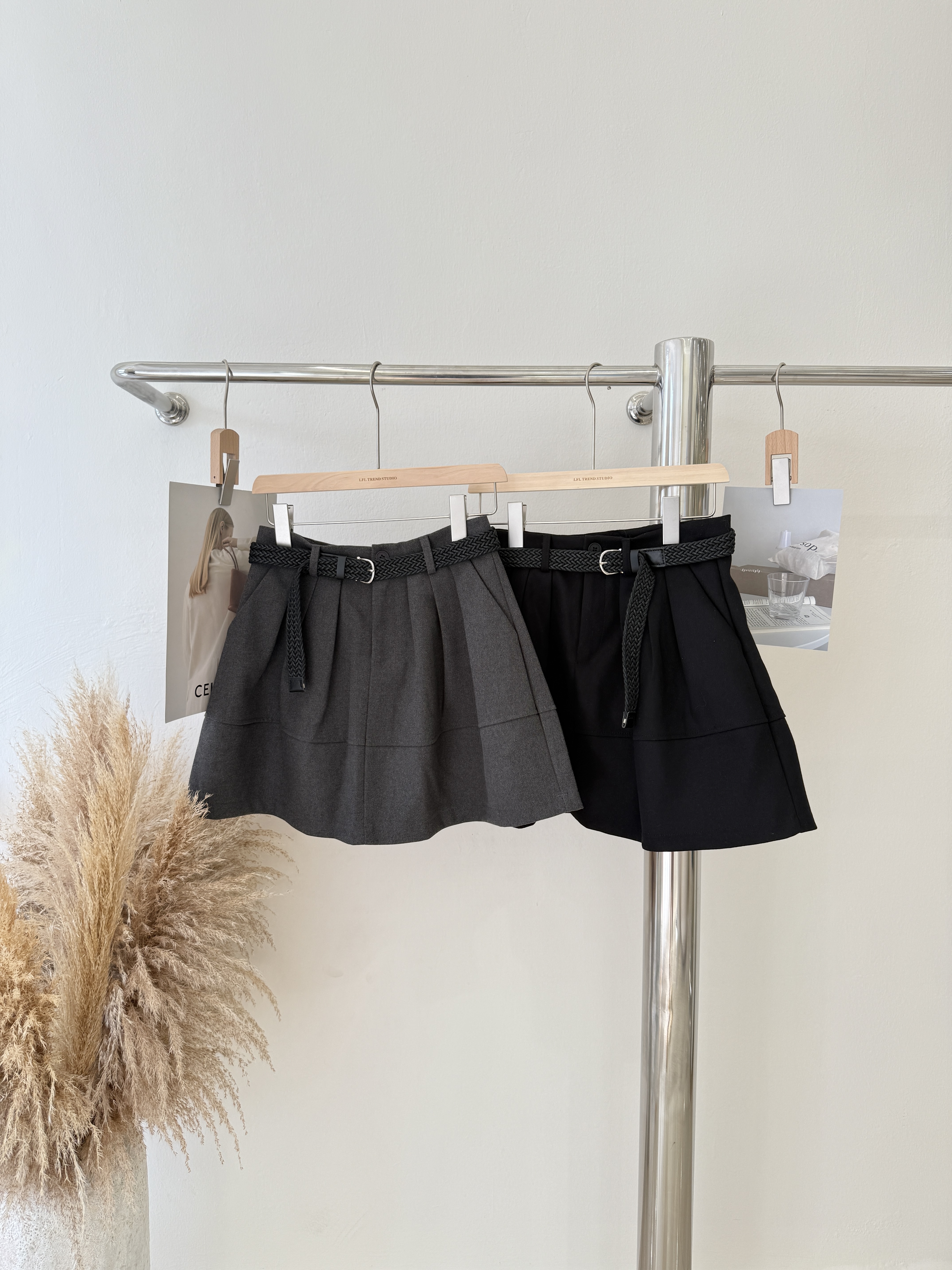 6890 爆款百搭高腰A字裙