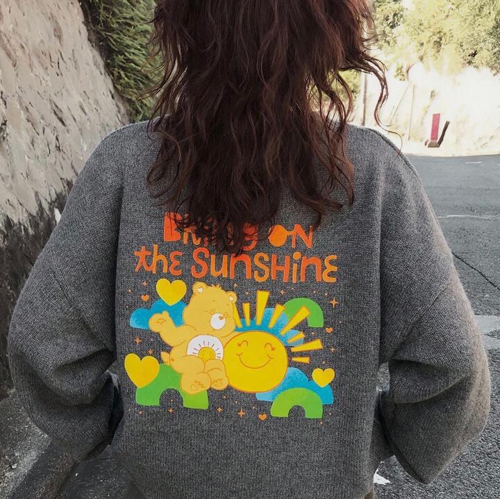 🌈care bears🐻印花針織毛衣