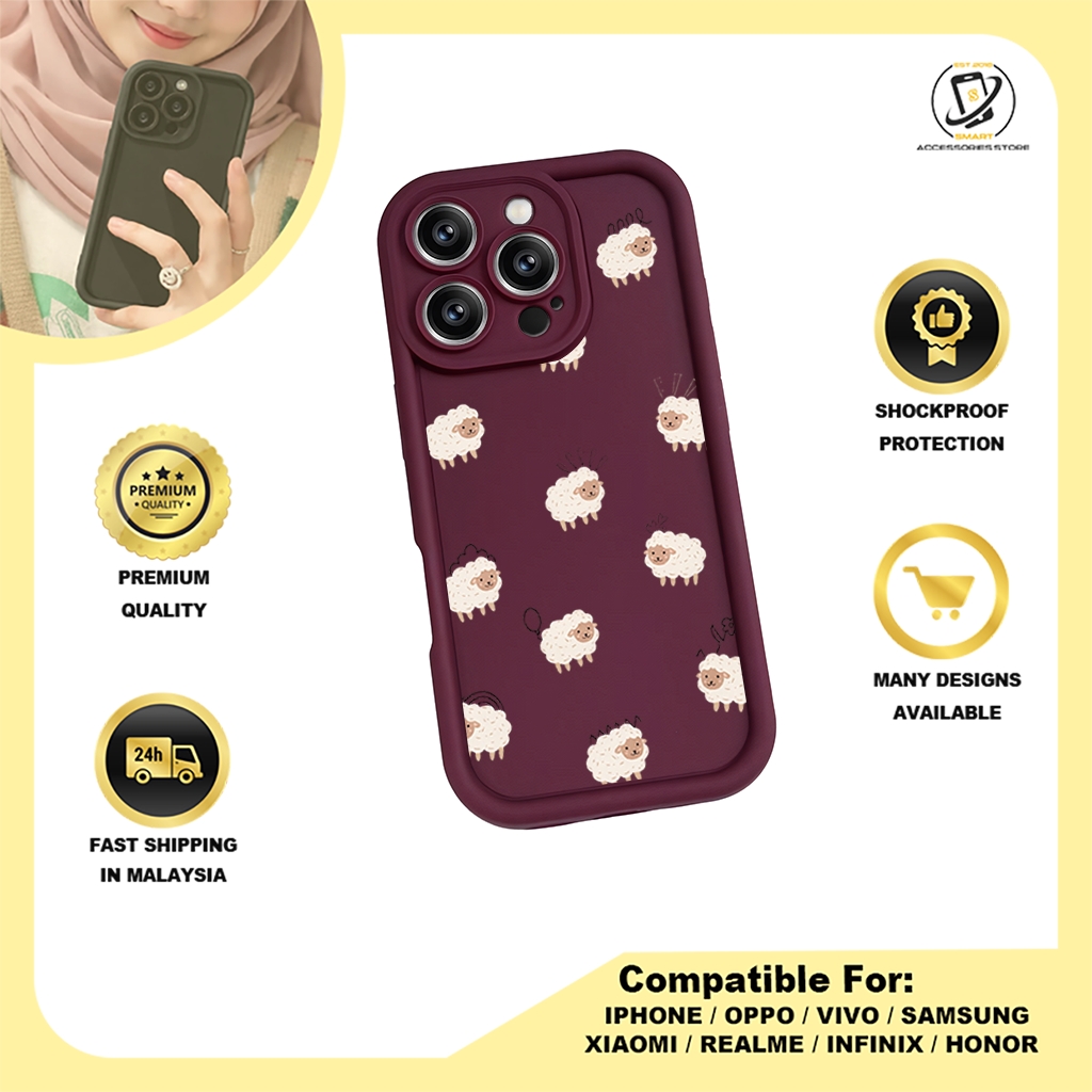 TPU DESIGN CASE PHONE FOR HONOR - DESIGN SHEEP