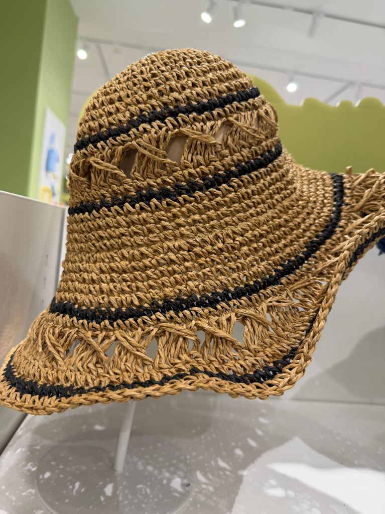 Colorful Mixed Yarn Straw Hat