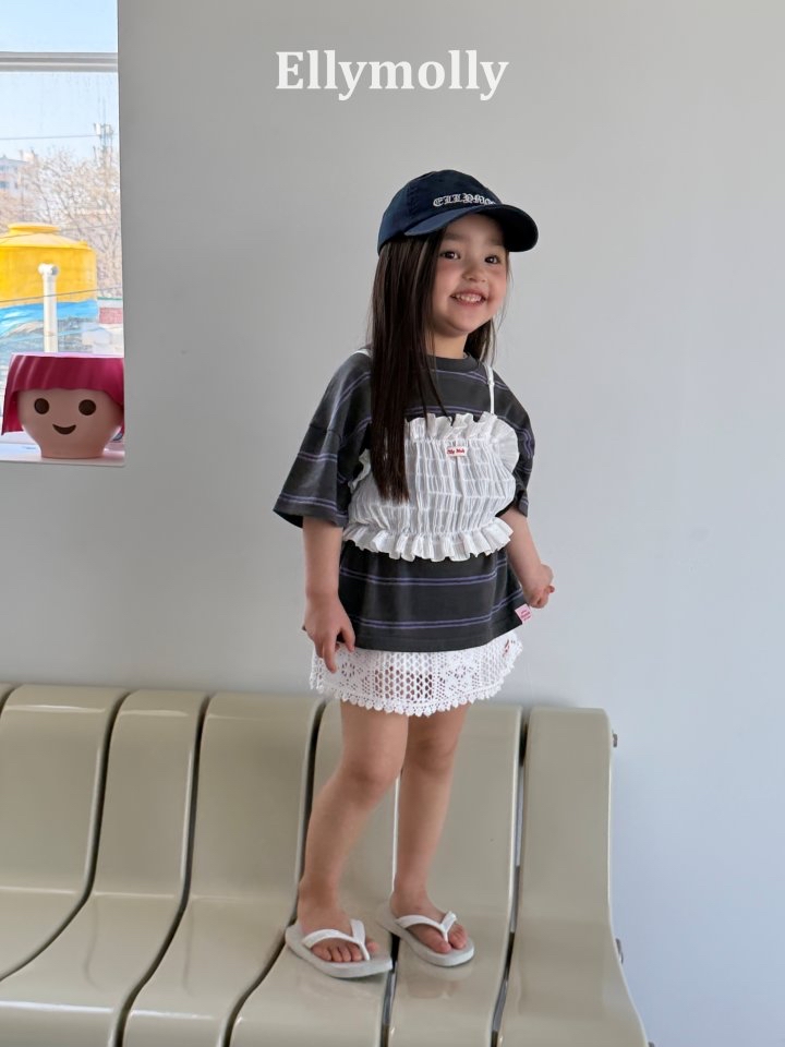 Ellymolly | stripe T( Navy size 19 Adult size)