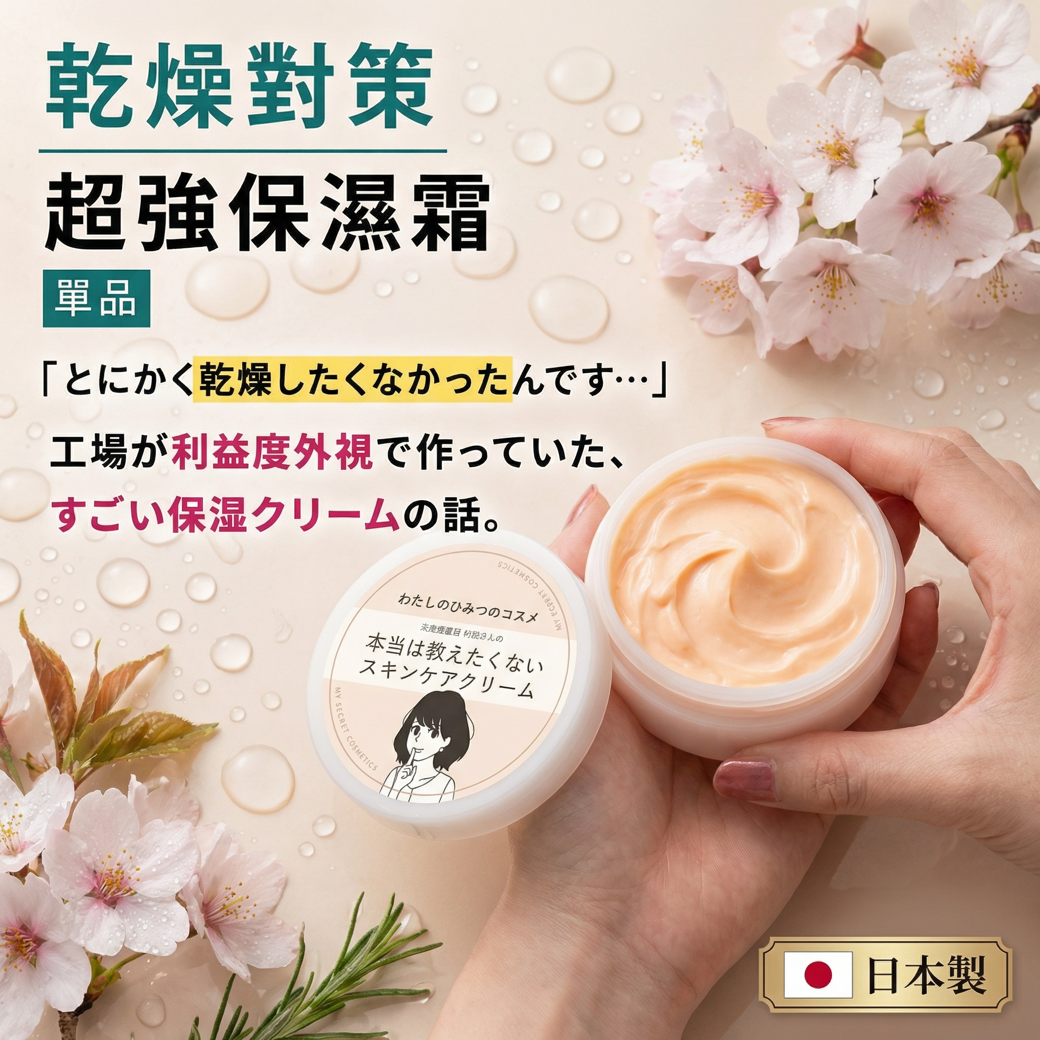 My Secret Cosmetics 超強保濕霜【日本製】