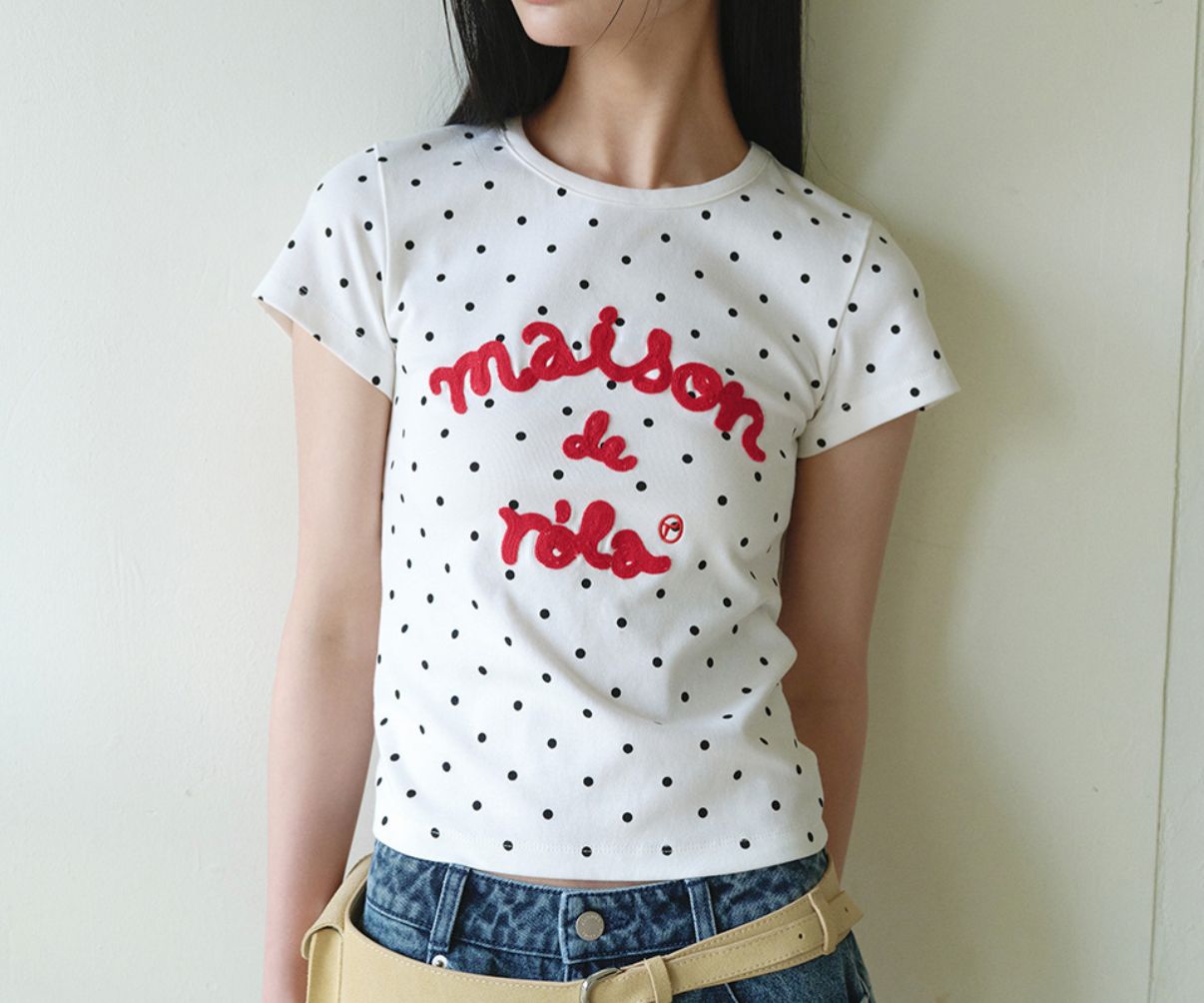 🎀Rolarola 🎀 MAISON DE ROLA 波點T-shirt 原價45000won 獨家折扣優惠