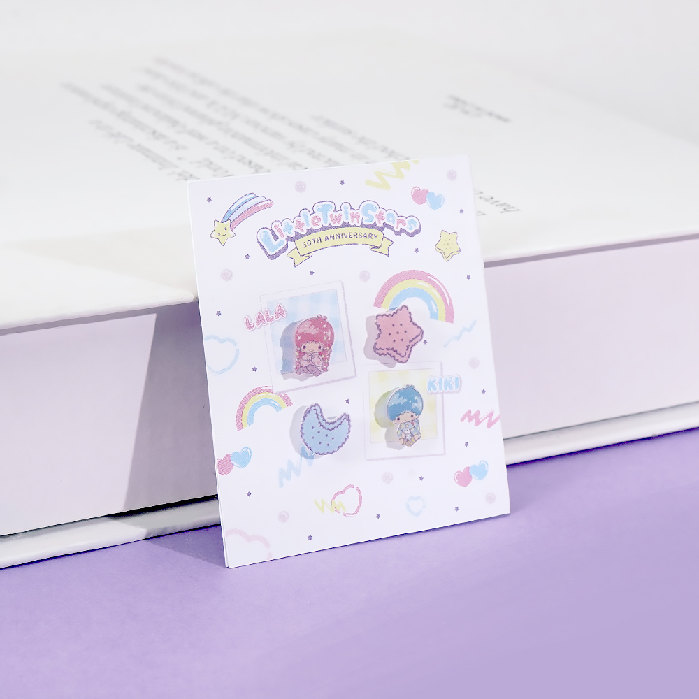 📦訂購 台灣限定 STORY 故事銀飾 X 三麗鷗 Sanrio Little Twin Stars 50th星舞系列 雙星仙子造型耳環