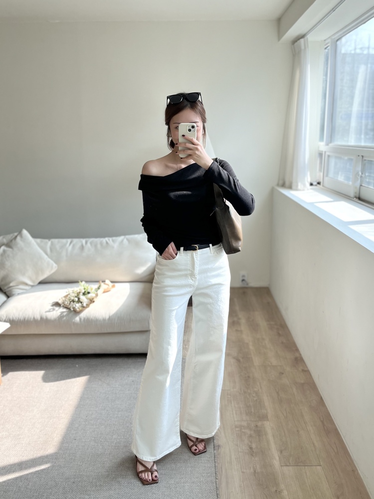 White Flared Jeans