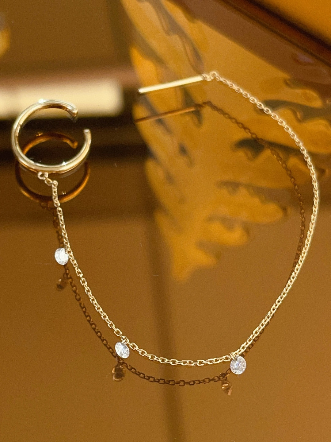 18K Diamond Ear Cuff