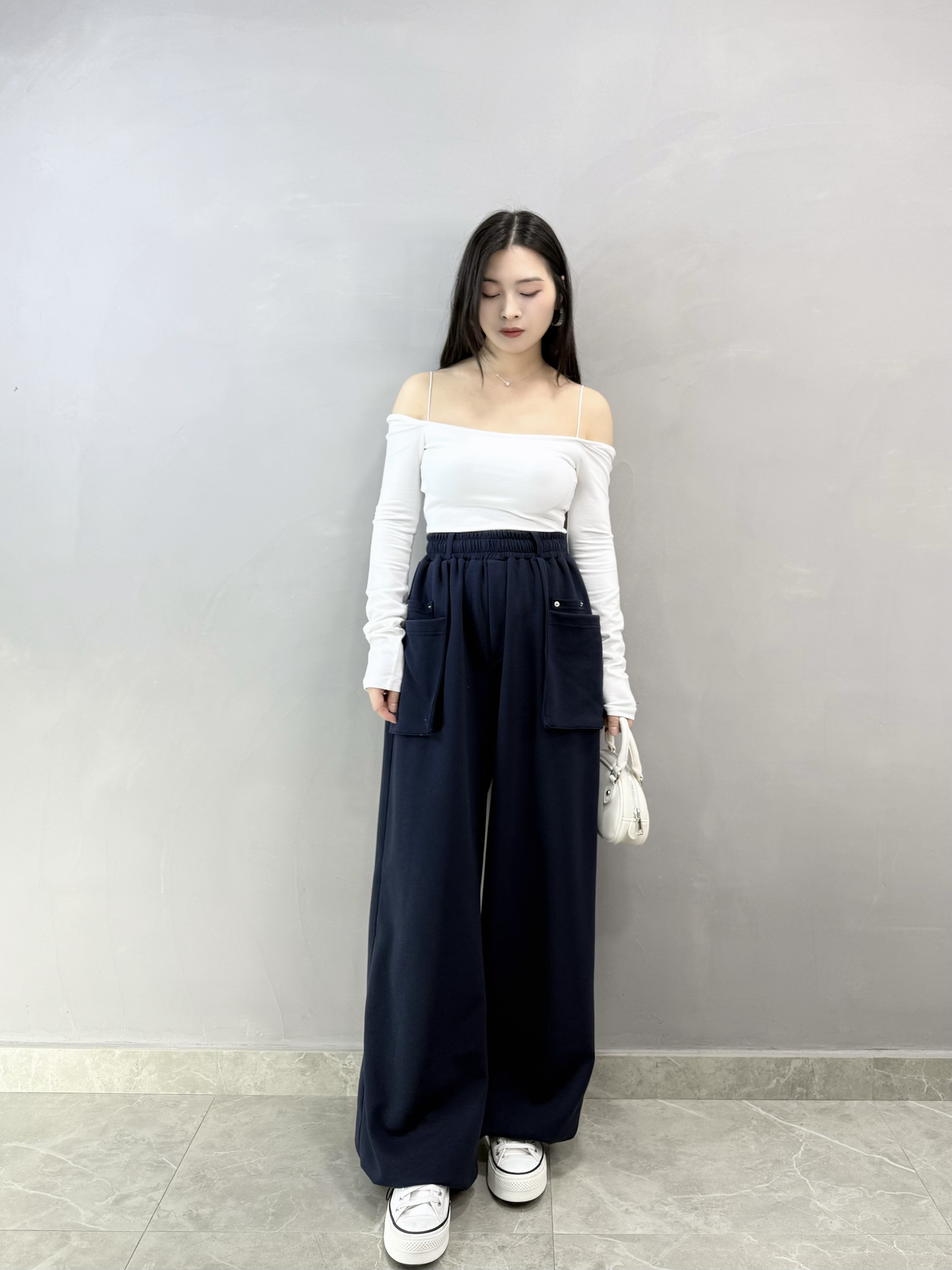 K77 前袋兩著休閑褲（可束腳）