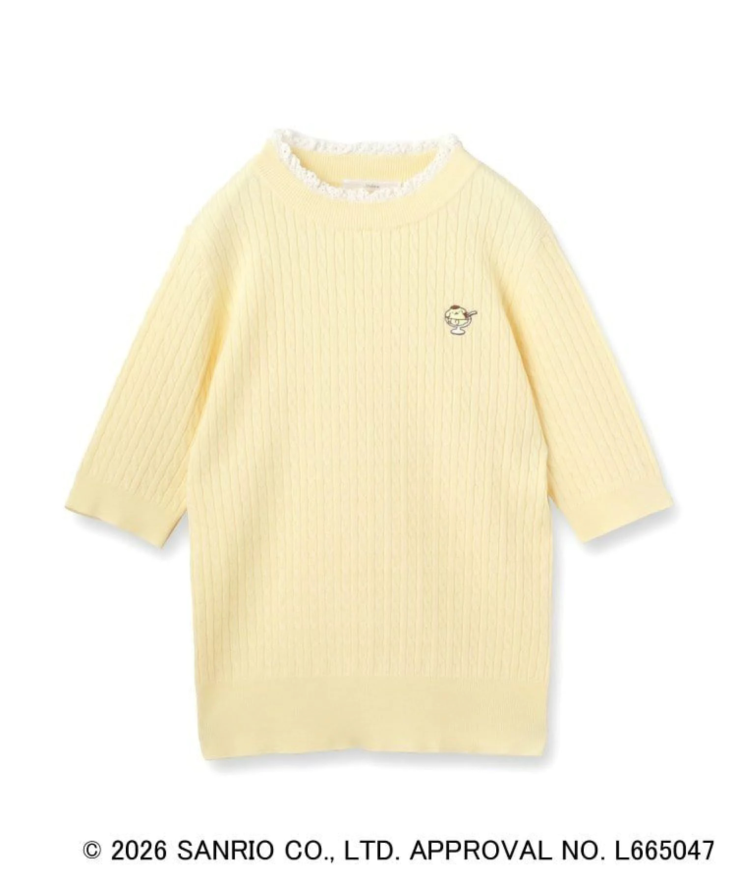 日本預訂📍日本index x 布甸狗30週年系列 - 荷葉邊針織上衣 不包郵