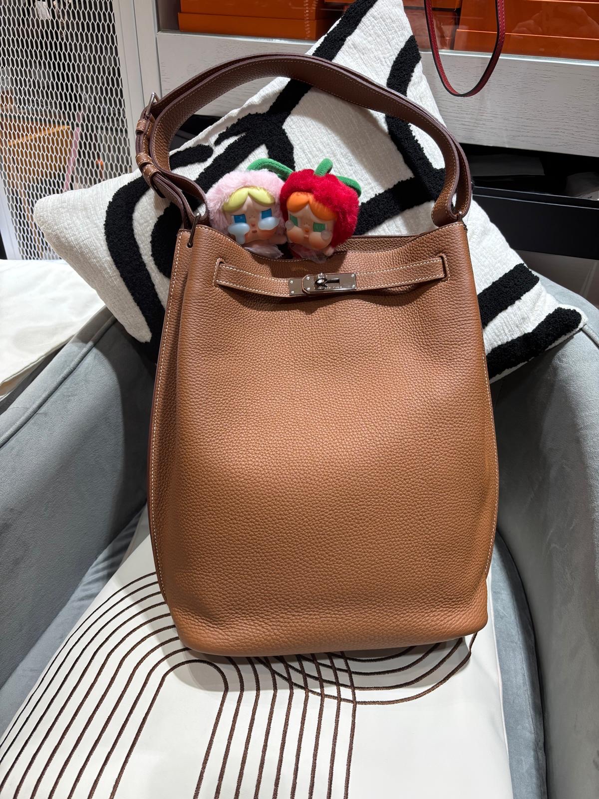 Hermes So Kelly Stamp [Q] Gold 100%Authentic, 98%New ✅Dust bag ✅Box
