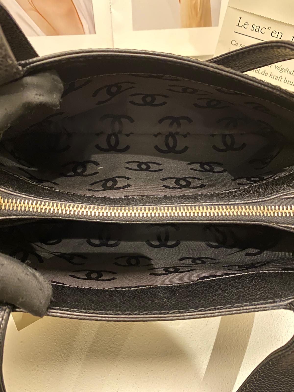 Chanel Caviar Leather CC Shoulder Bag