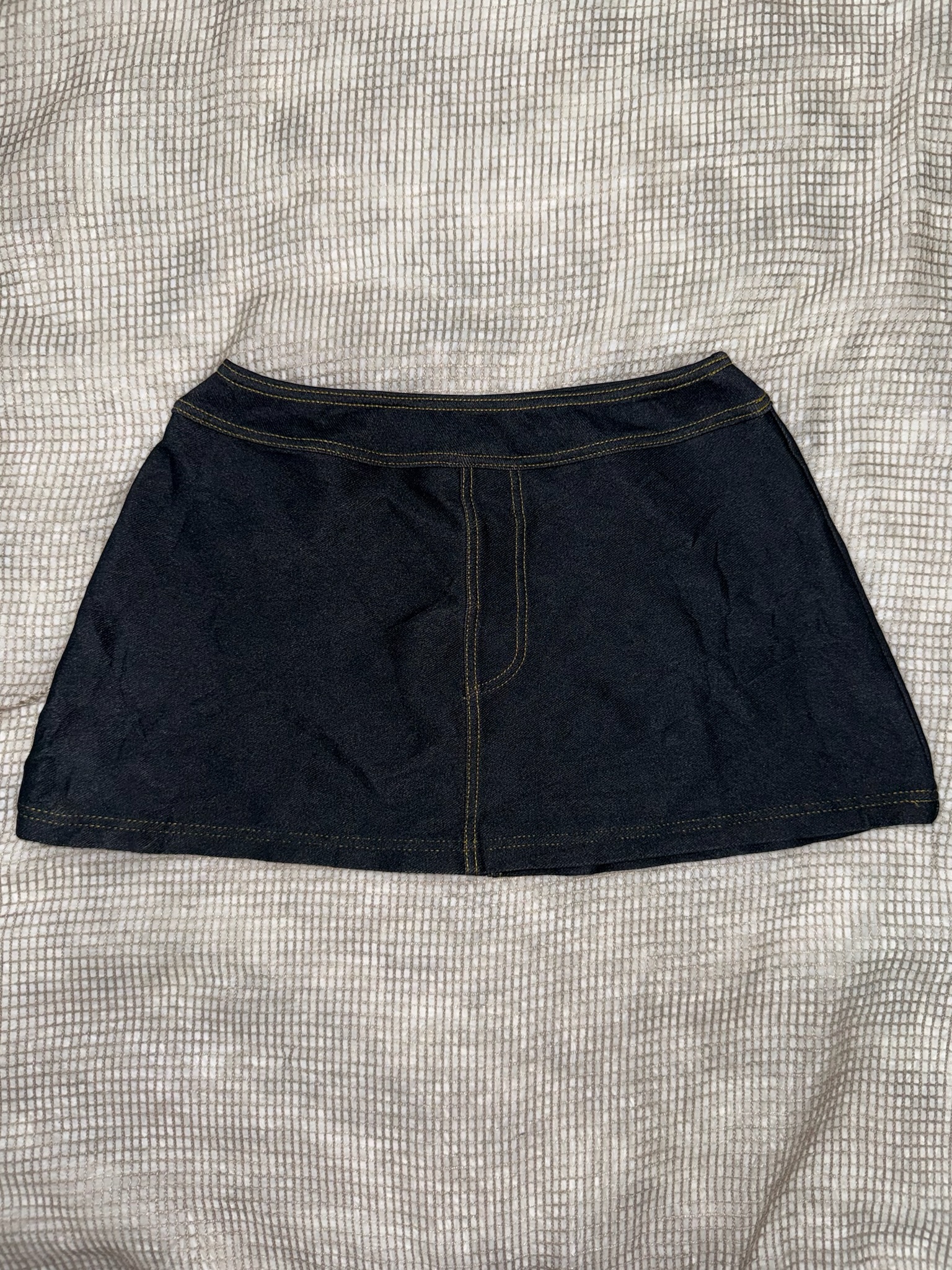 Dark Wash Denim Mini Skirt