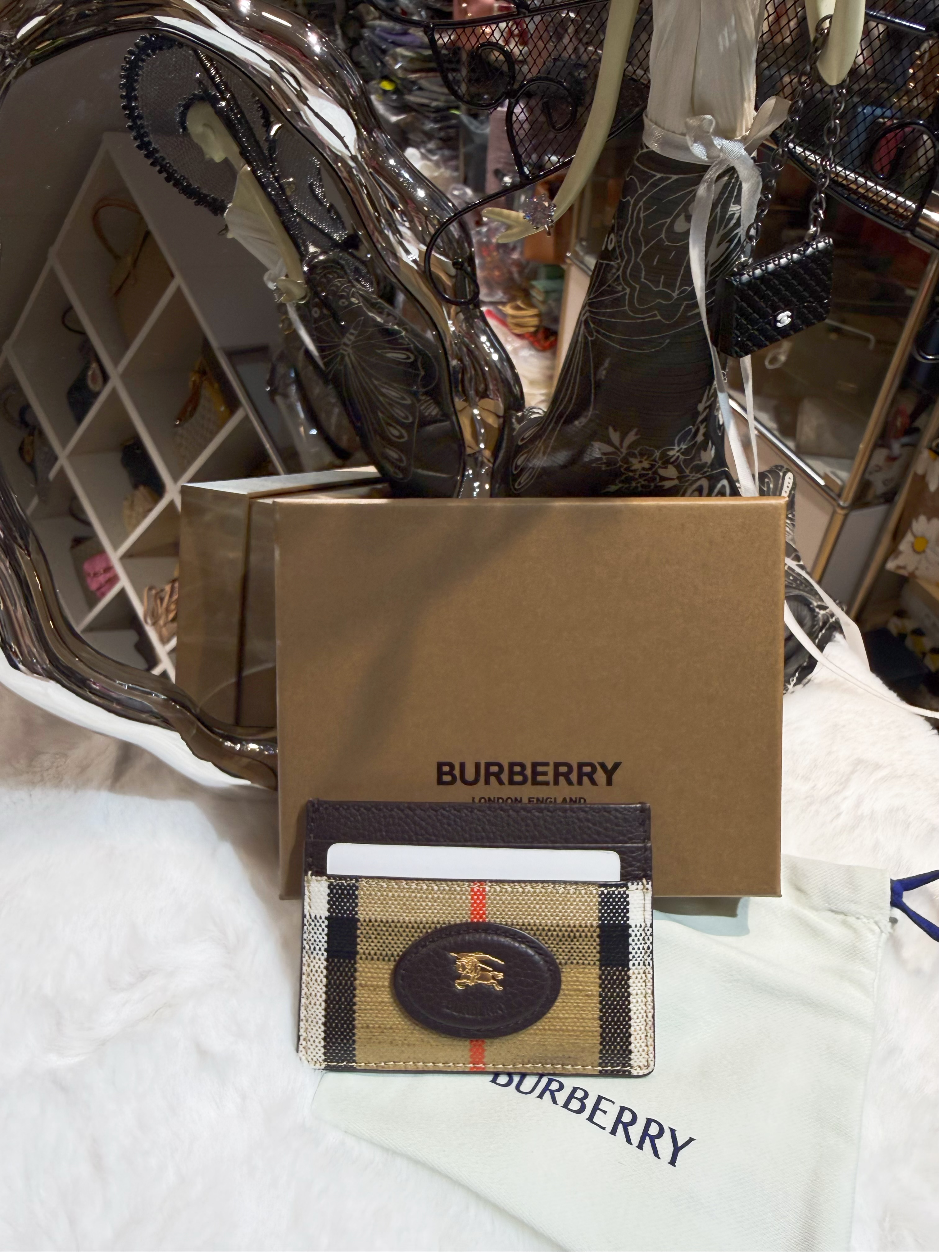 Burberry card holder 5cc/horse/check