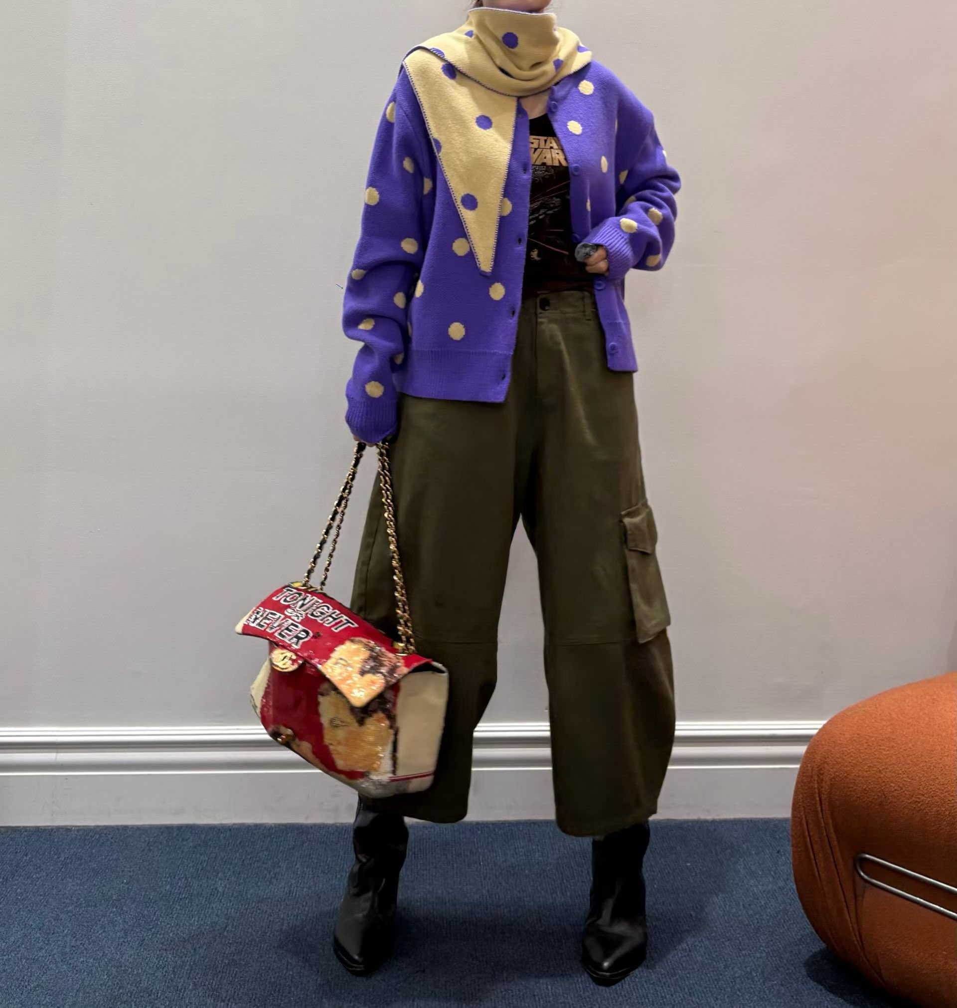 (2026FW) 2ND K - CARDIGAN WITH SCARF