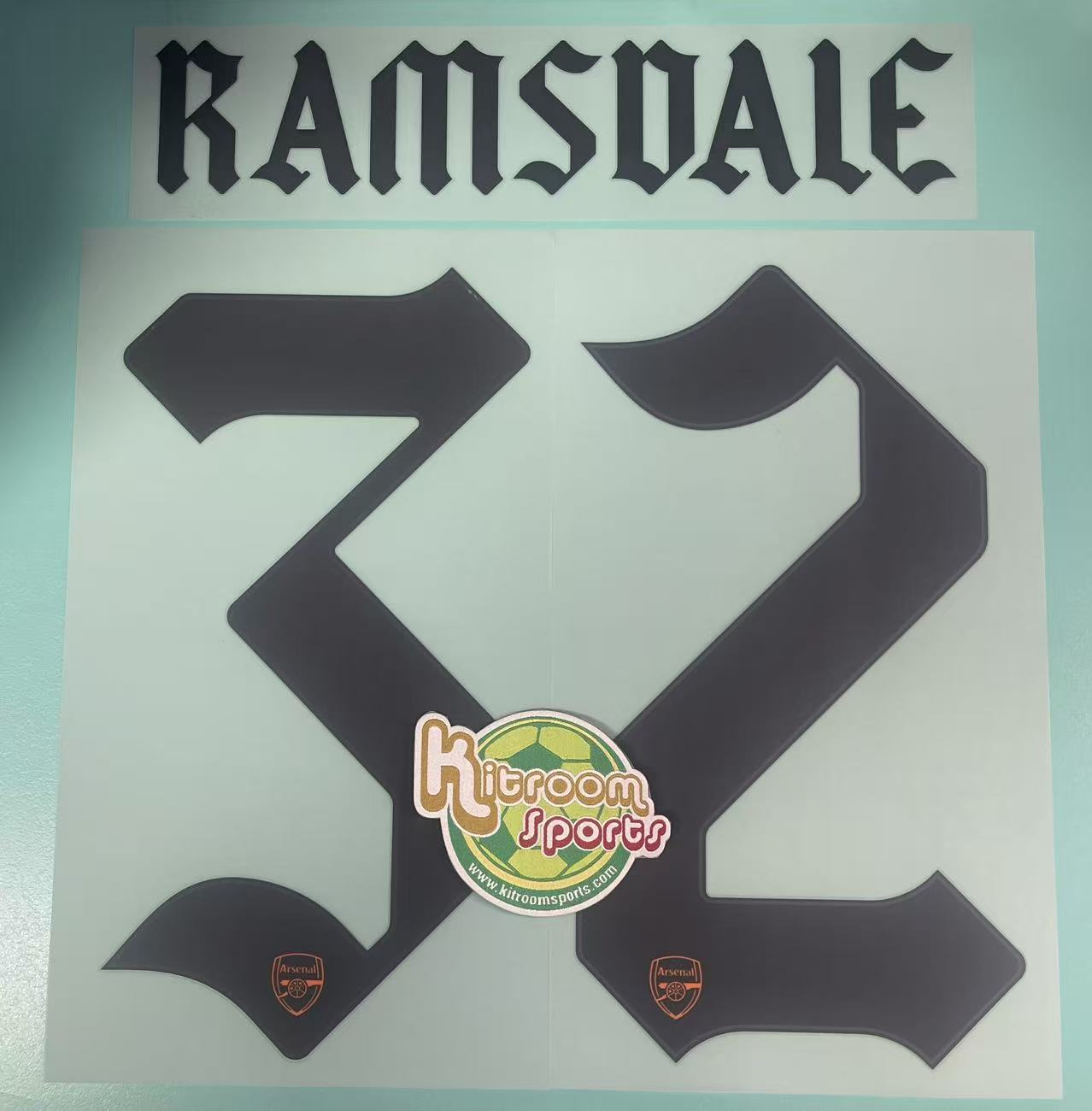 2020-21 Arsenal GK UCL Nameset #32 RAMSDALE
