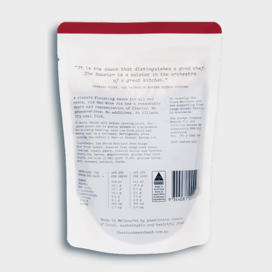 ♻️澳洲 全天然牛肉紅酒汁 Australia Stock Merchant Free Range Beef Red Wine Jus