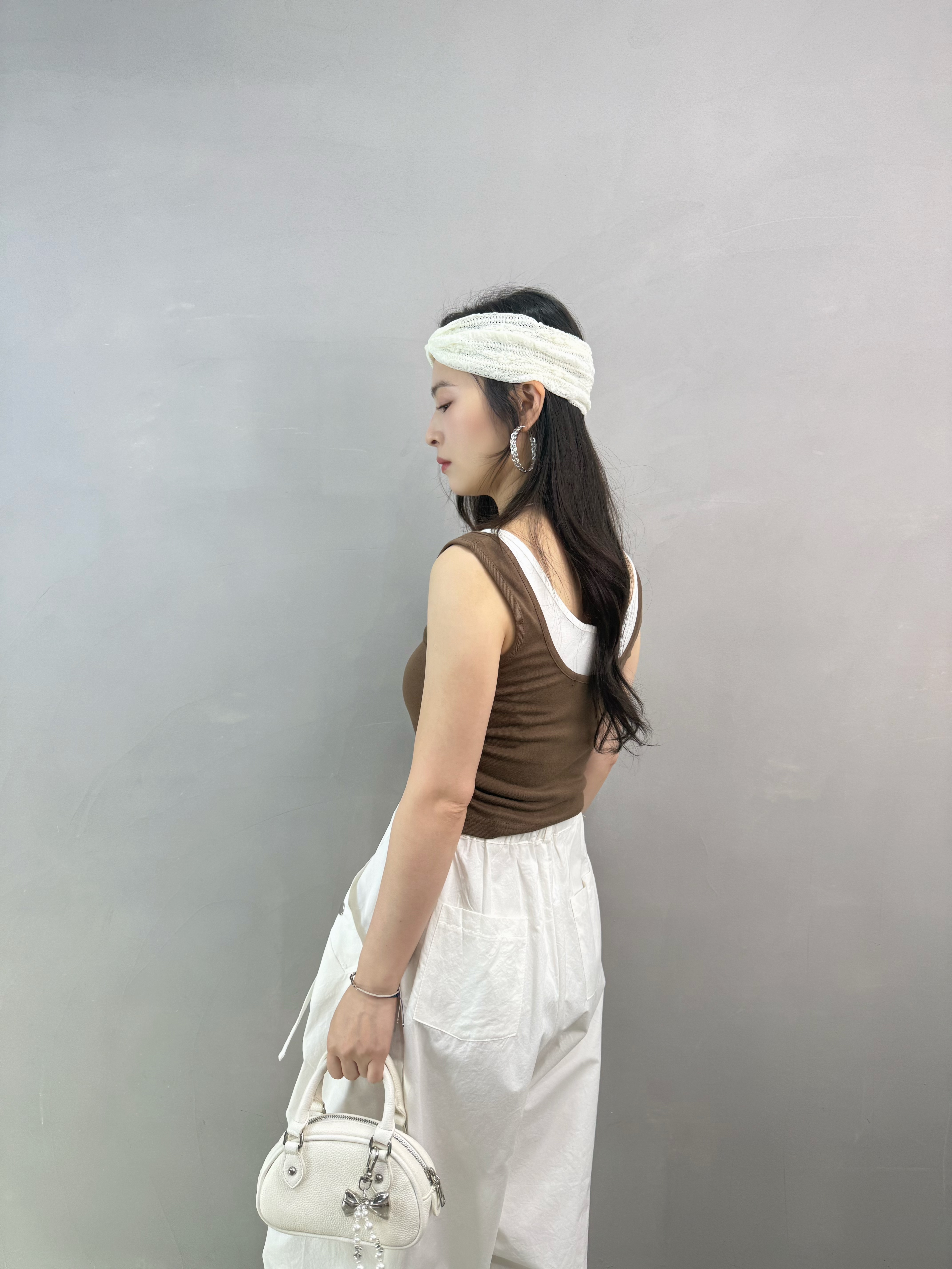 W65 撞色背心兩件Set