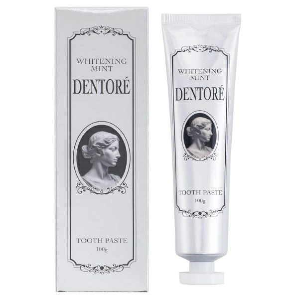 日本製 DENTORE 不含氟薄荷美白去漬牙膏 100g 🪥｜去咖啡煙漬・口氣持久清新