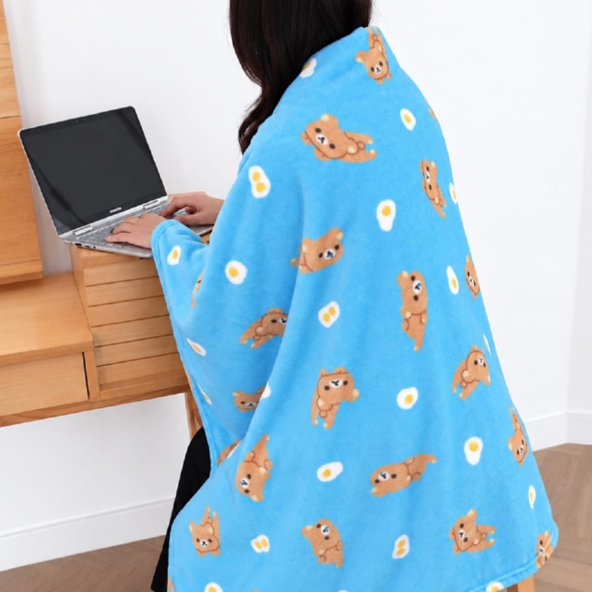 《預訂貨品》全新韓國限定 Rilakkuma 毛毯/披肩兩用