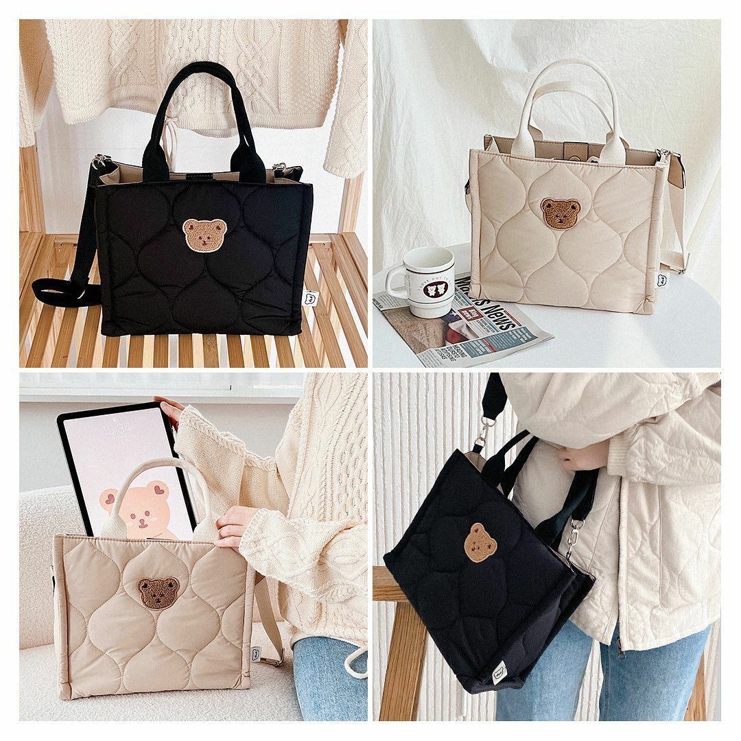 Dottodot Wave Tote Bag(Black)