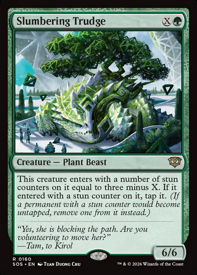 [EN] [Foil] Slumbering Trudge [SOS-160] R