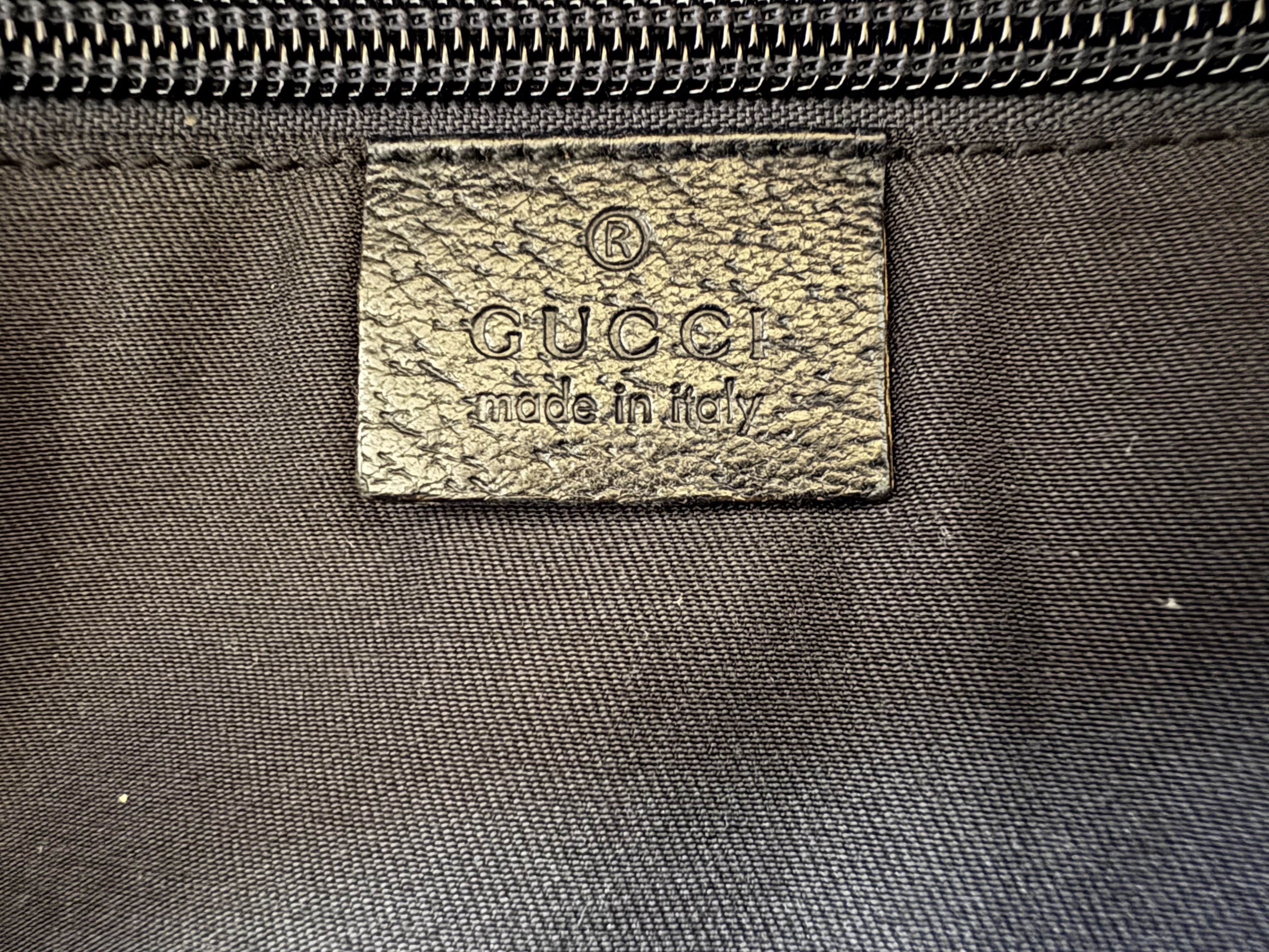 Gucci Vintage GG Supreme Sherry Line Top Travel Bag