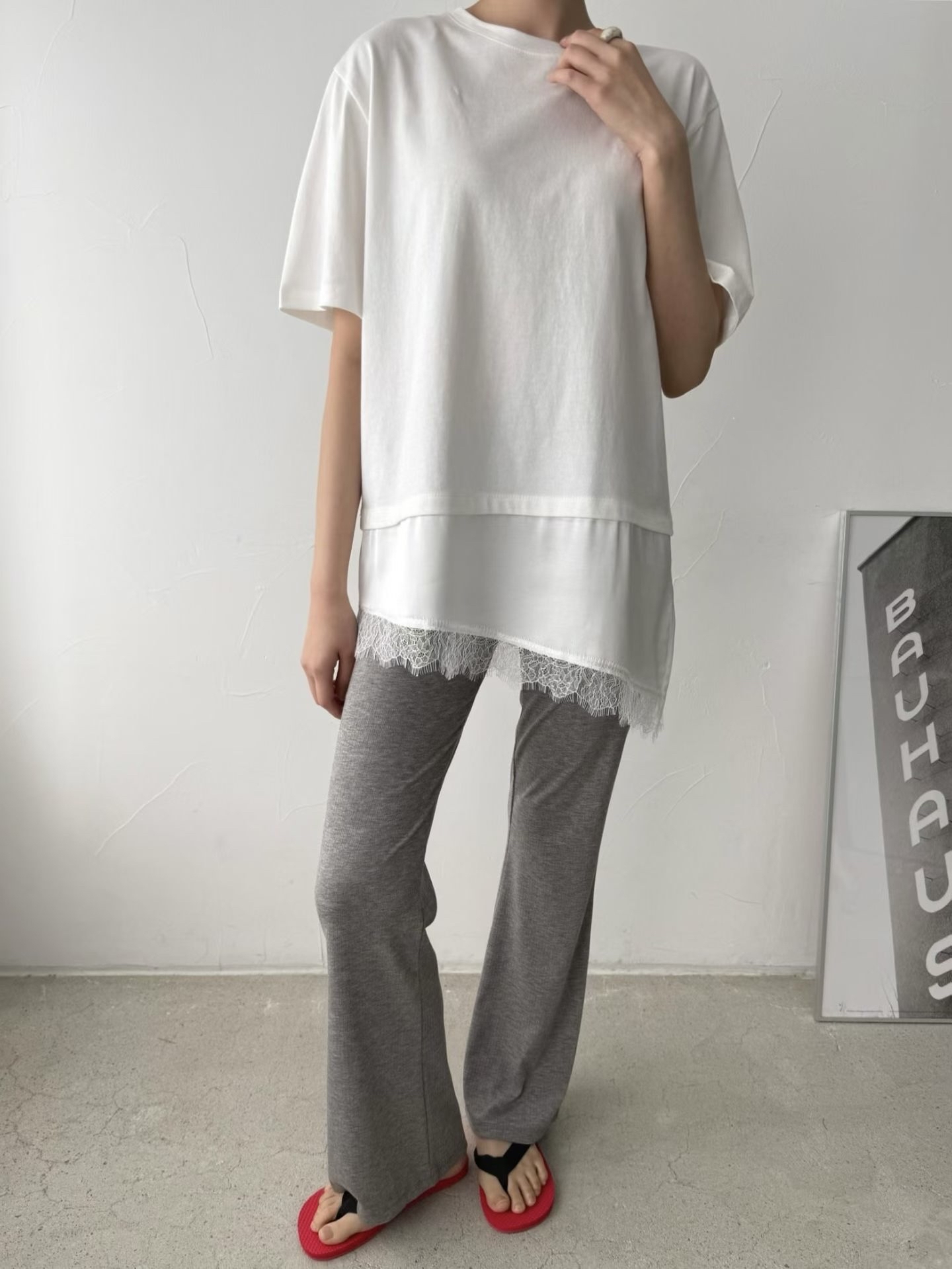 221150lace腳Tee