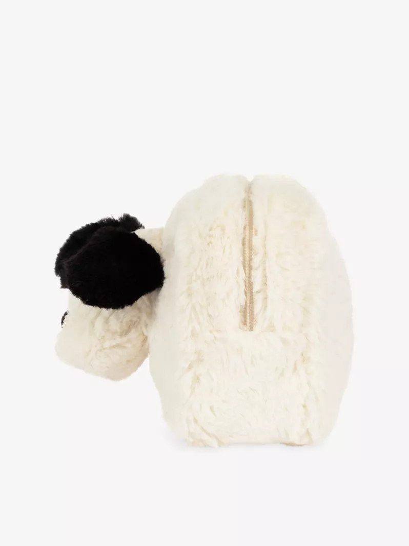 Jellycat Rufferty Puppy Pouch 13cm 黑白小狗化妝袋