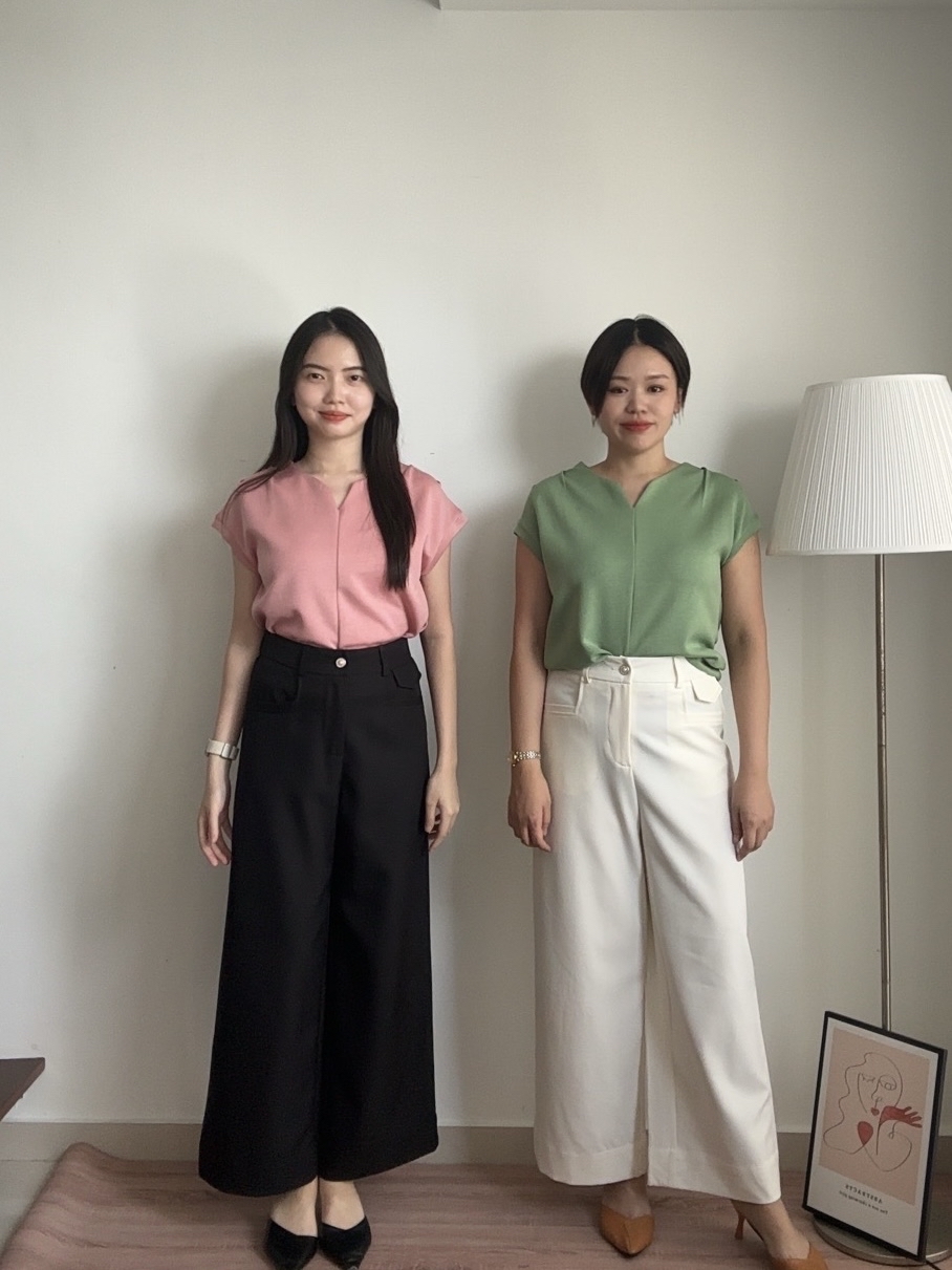 S1923 Wide Leg Long Pants - 3 Colors 