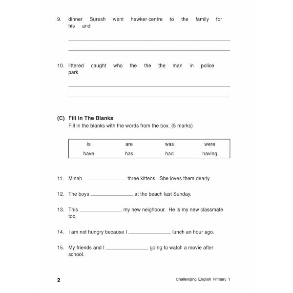 Challenging English Primary 1 (2nd Ed)