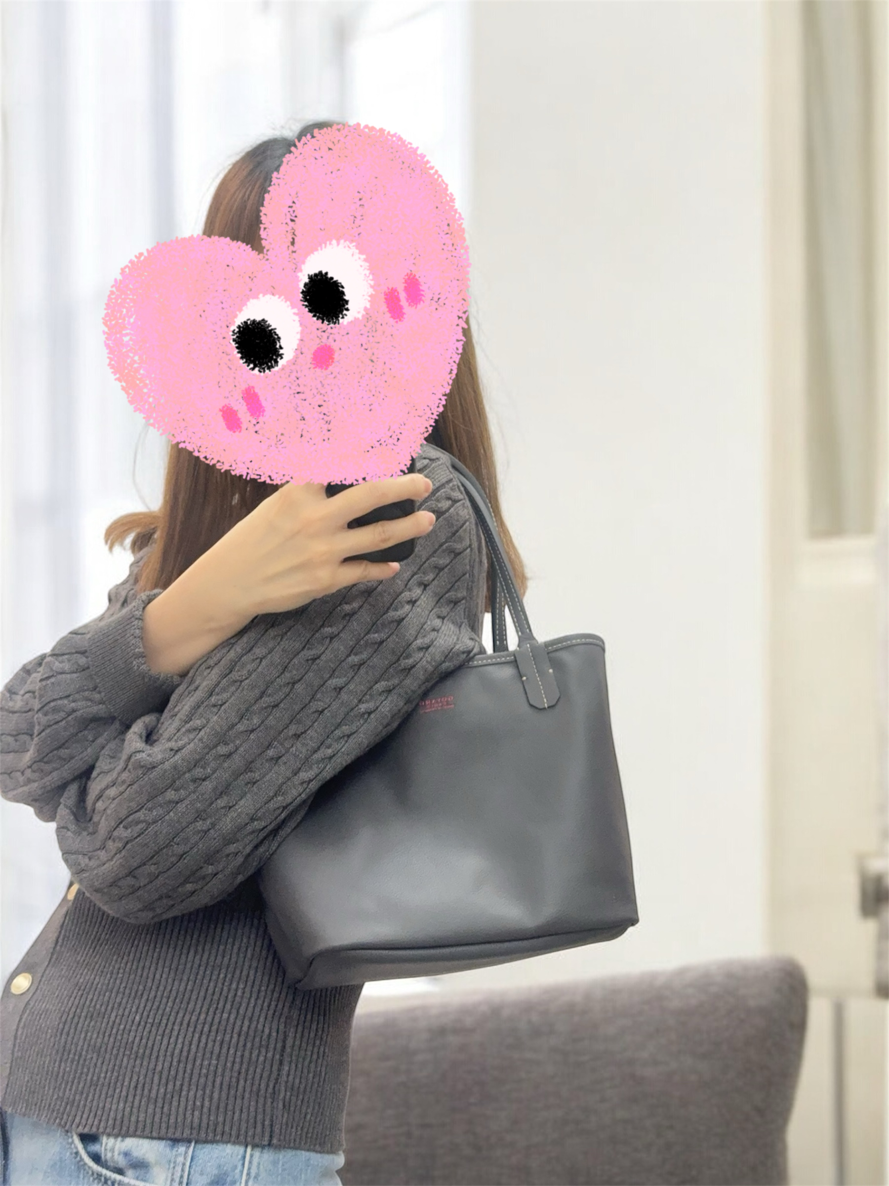 未使用品-Goyard Mini Anjou Bag-Grey