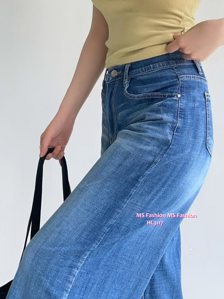 HL3117 韓國👖Howluk8分闊筒牛