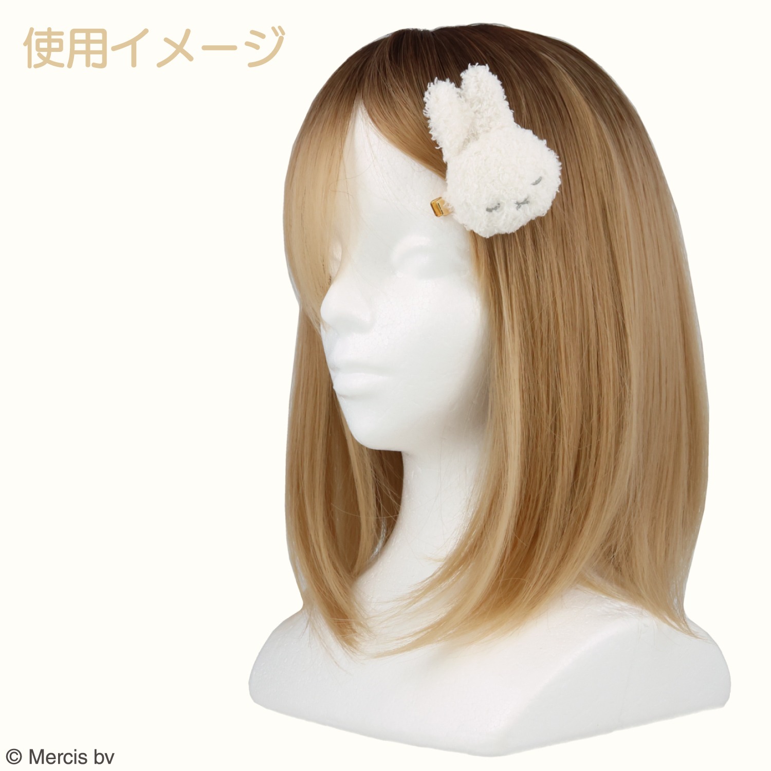 🌸 【預訂】Hair Clip <Miffy & Flowers / Miffy & Bear>-Dick Bruna Powdery Series