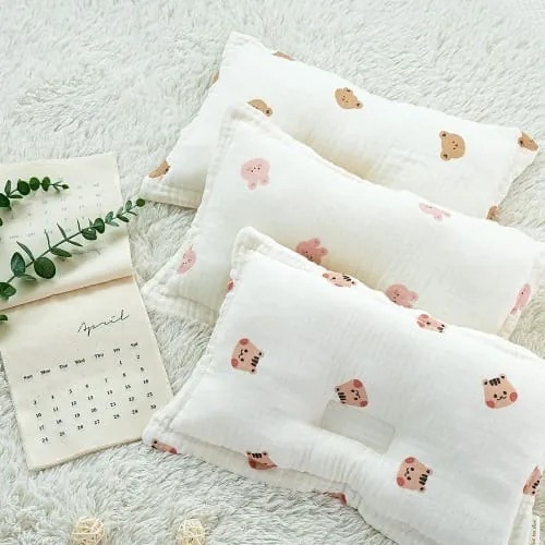 Dottodot 圓圓臉系列-三層棉紗午睡枕