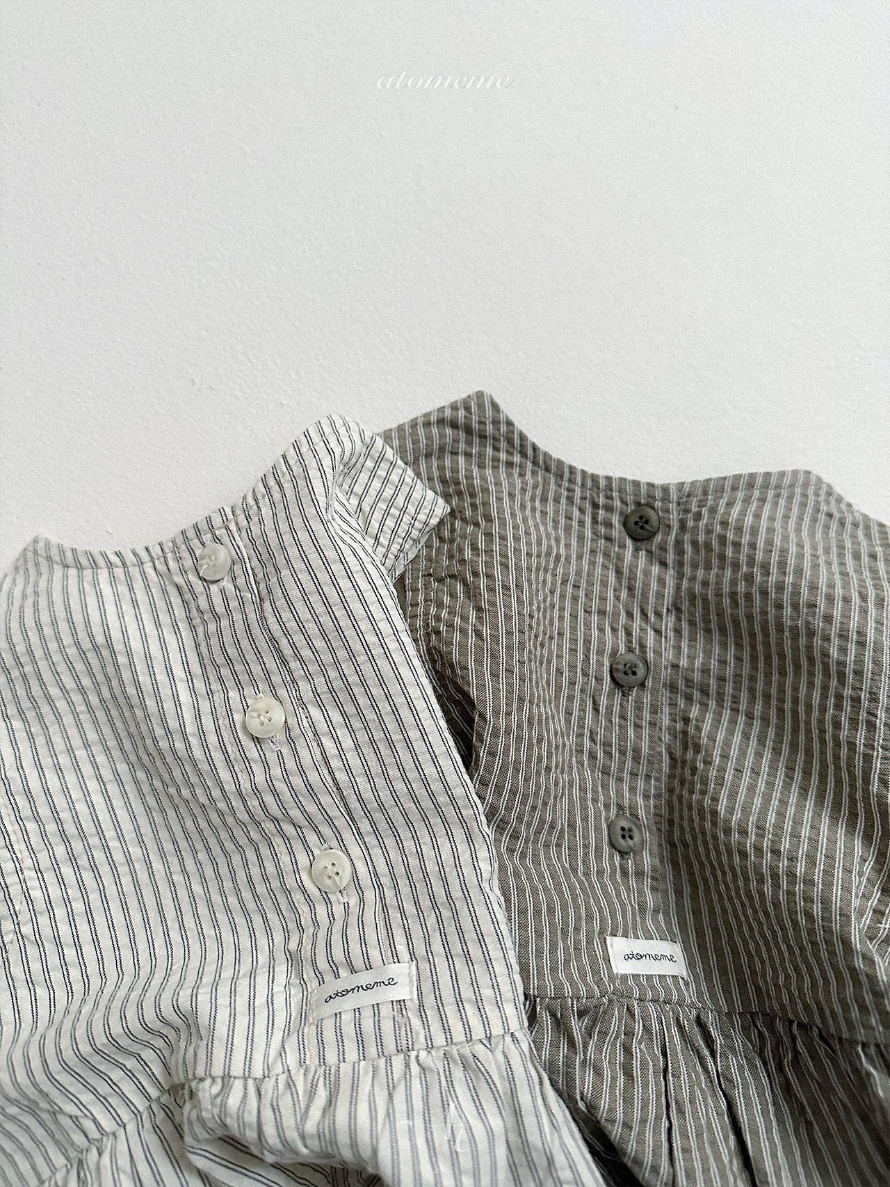 Atomeme | stripe jumsuit(Ivory XL100-110) 