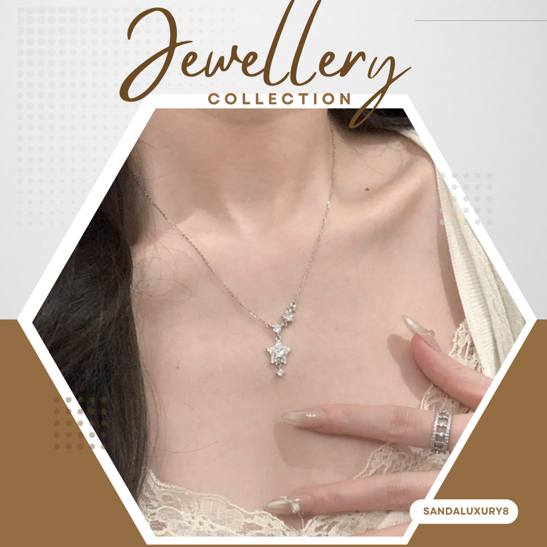Elegant Star Necklace Jewellery Collection
