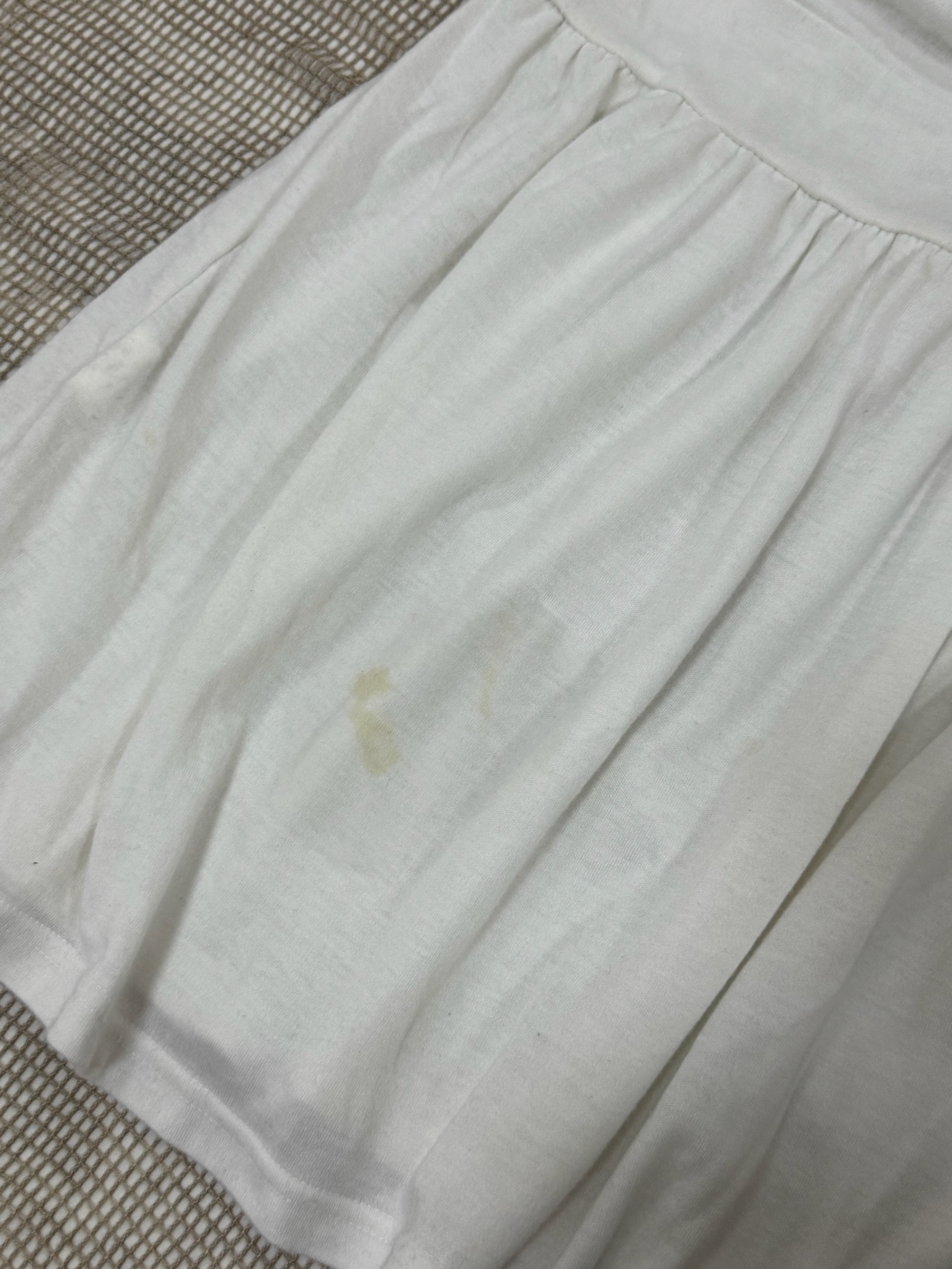  Empire Waist Puff Sleeve Tunic with Buttons