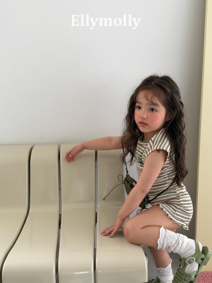 Ellymolly | Stripe pants (Green size 7(100-110)