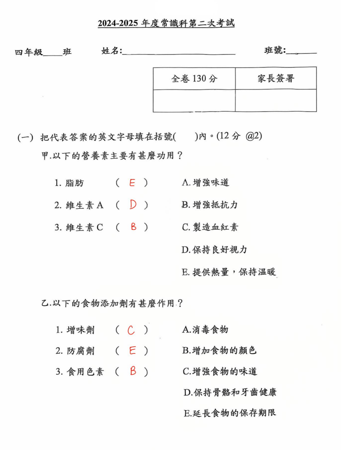 小四中英數常全科試卷100套 (1980頁) *人文科學科適用*
