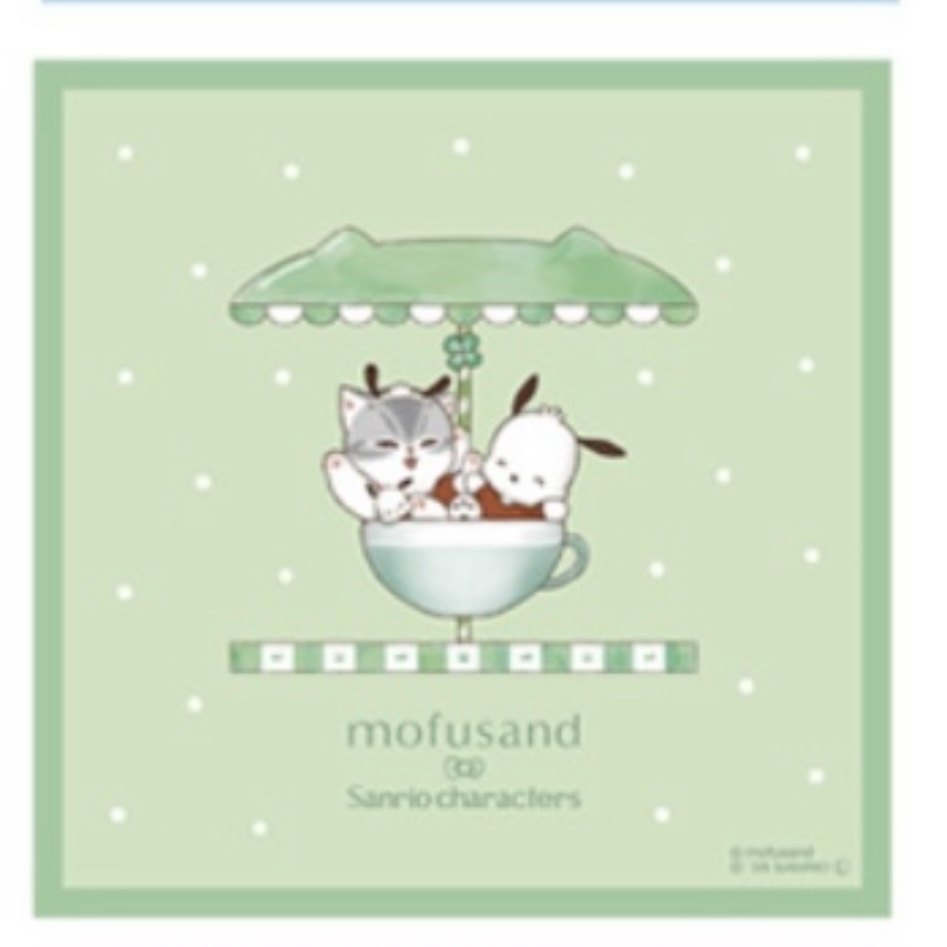 Mofusand 鯊魚貓 方巾｜預訂