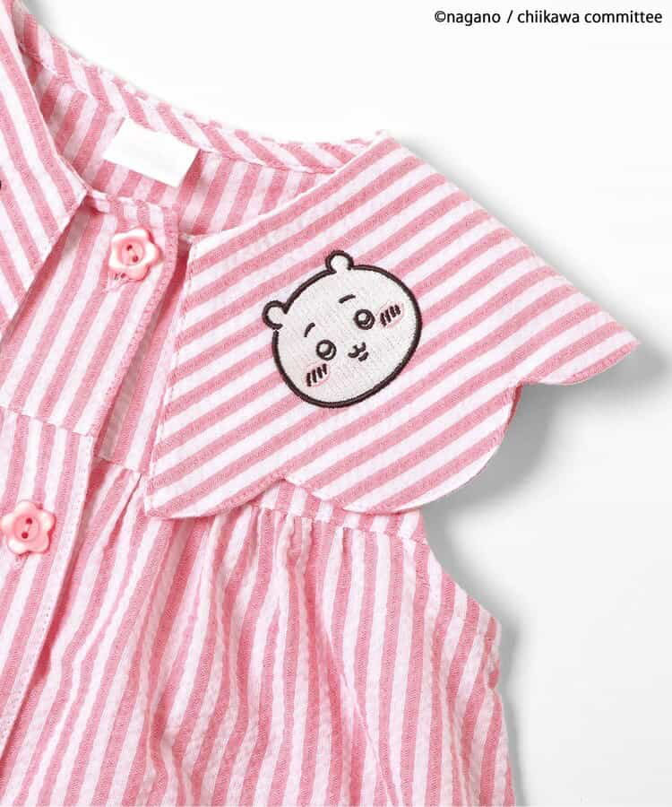 🇯🇵預訂 日本直送🇯🇵Apres les cours x Chiikawa系列兩色人物刺繡貼花條紋翻領連身裙