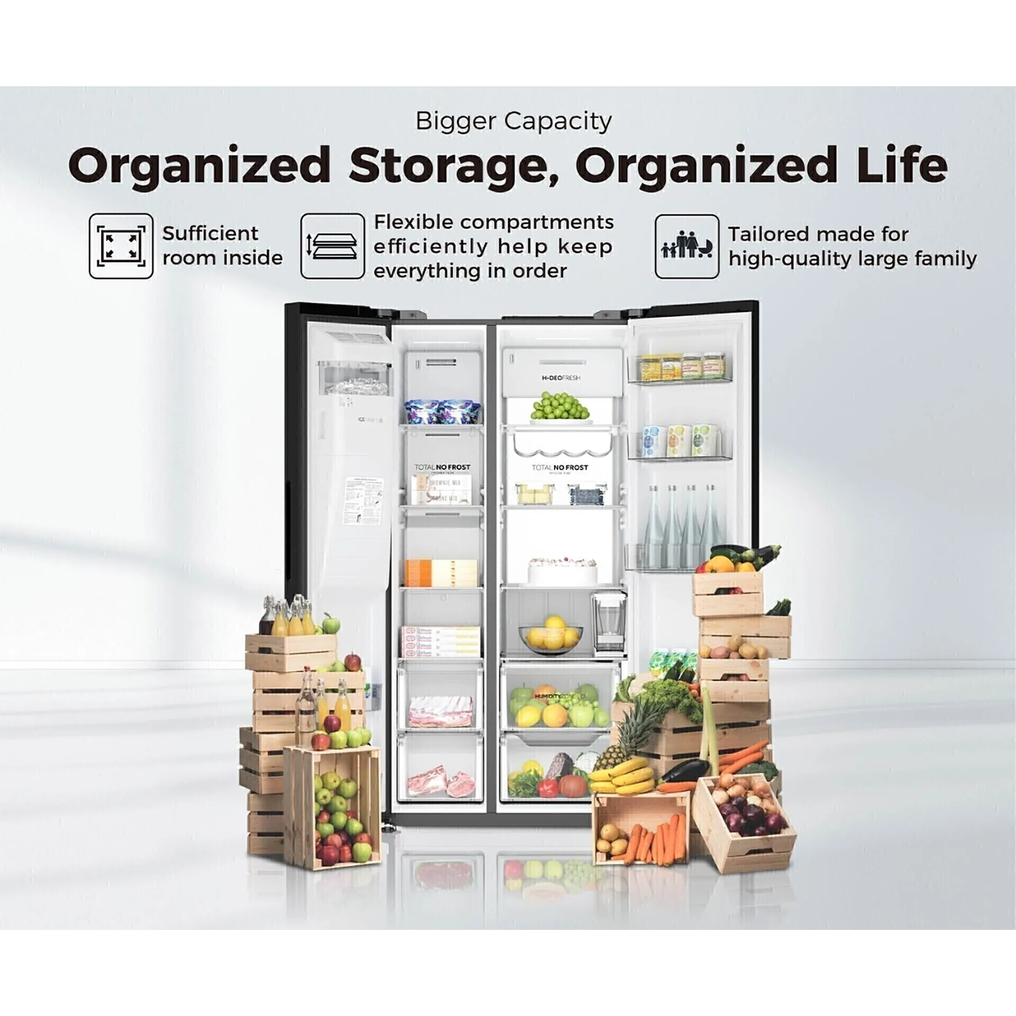 Haier 729L Side by Side Inverter Refrigerator Silver (HRF-IS729AM)