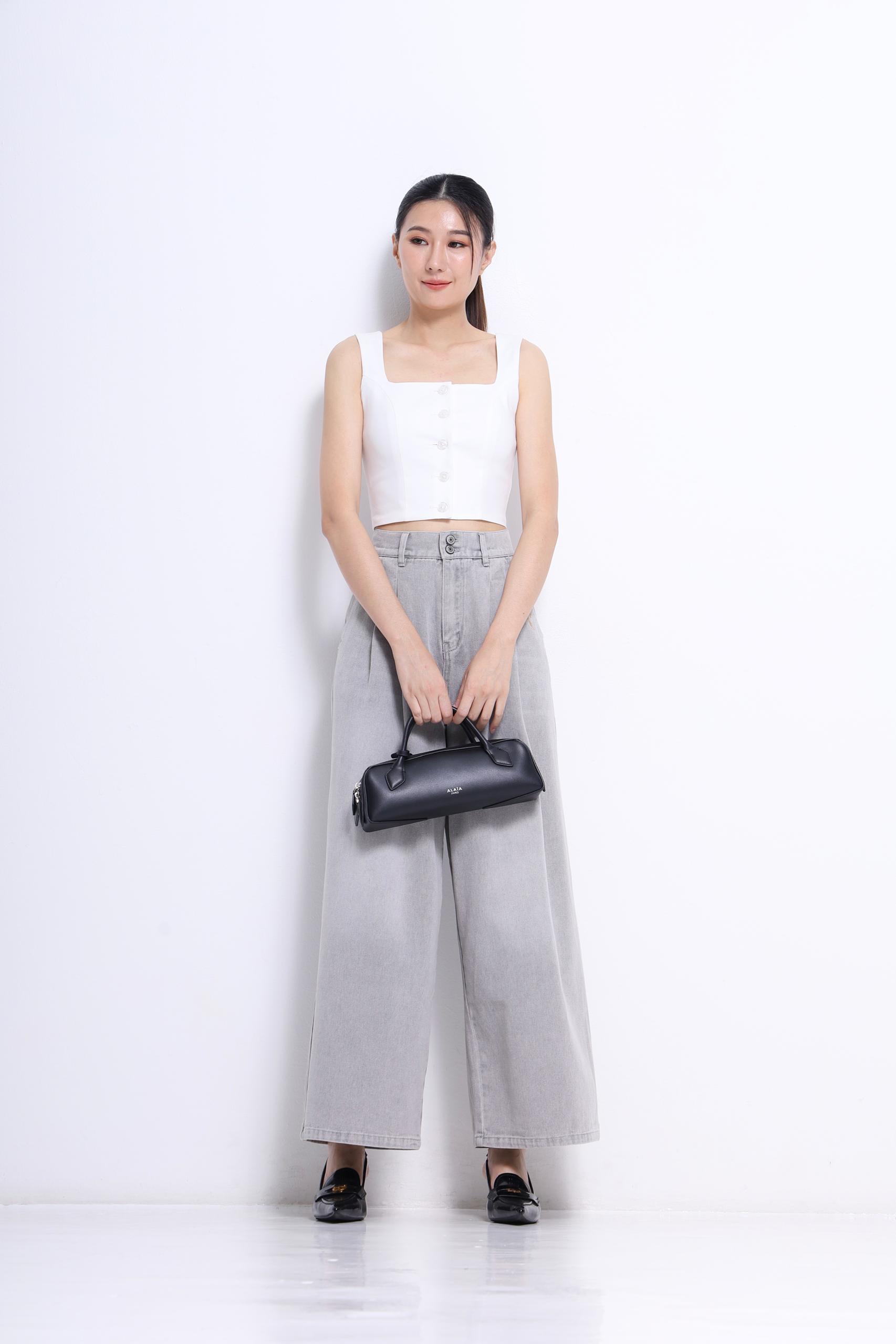 CB2731 Luna Sculpt Square Neck Crop Top