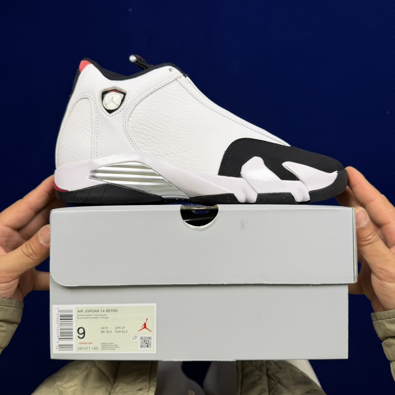 Air Jordan 14 Retro 'Black Toe' 487471-160